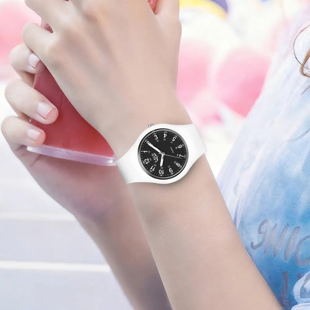 LIGE Minimalist Silicone Quartz Watch – Unisex Design (Available in Multiple Colour Combinations) - TWS