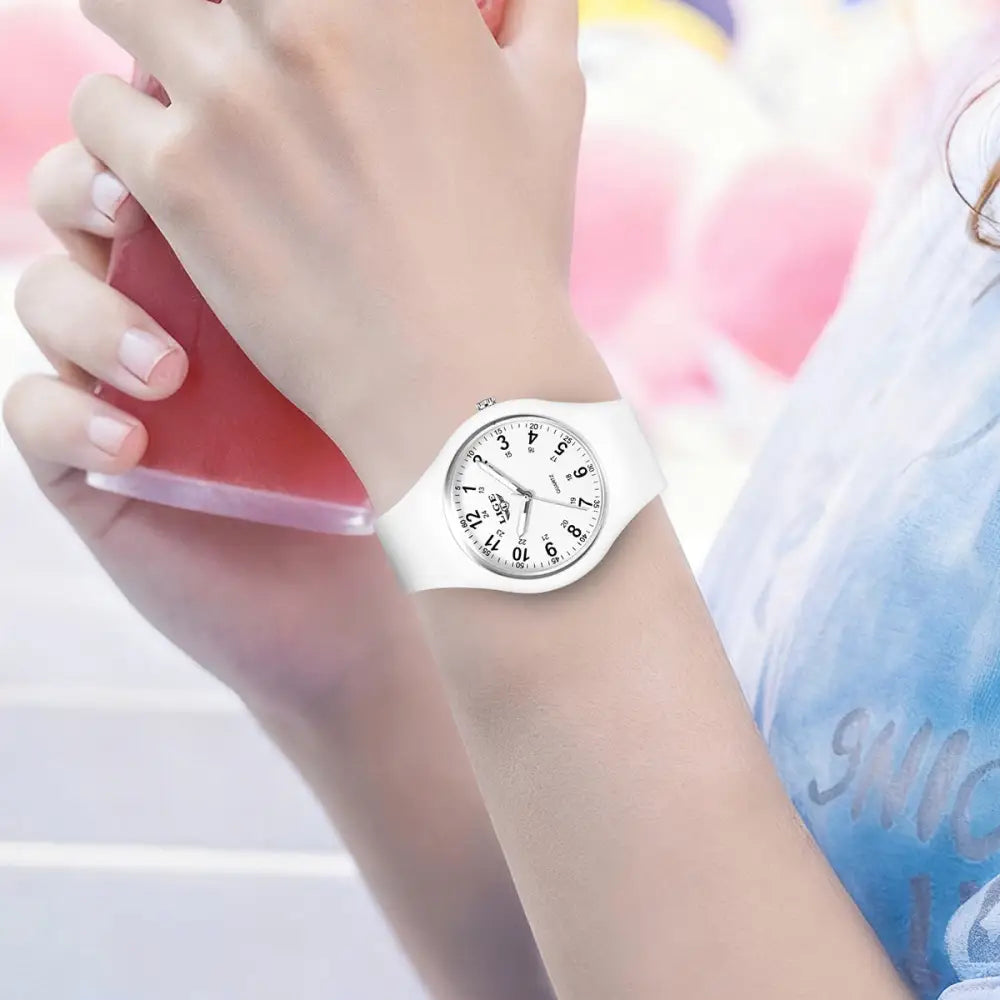 LIGE Minimalist Silicone Quartz Watch – Unisex Design (Available in Multiple Colour Combinations) - TWS