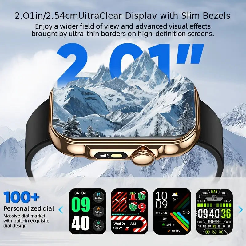 LIGE Outdoor Smart Watch – Large HD Screen AI Voice Assistant - TWS