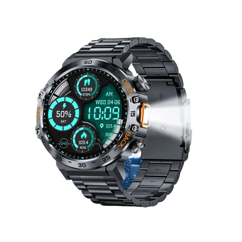 LIGE Outdoor Smartwatch – HD Screen LED Flashlight 290mAh Battery (6 types available) - TWS