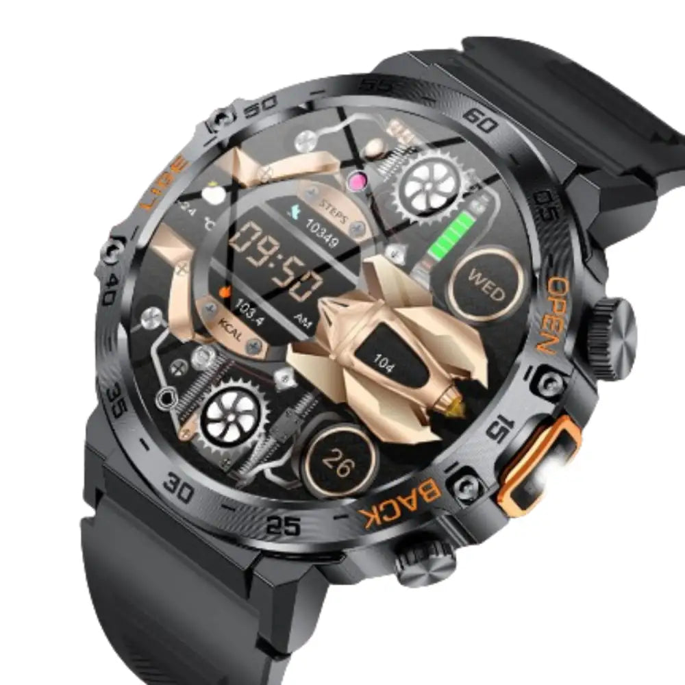 LIGE Outdoor Smartwatch – HD Screen LED Flashlight 290mAh Battery (6 types available) - TWS