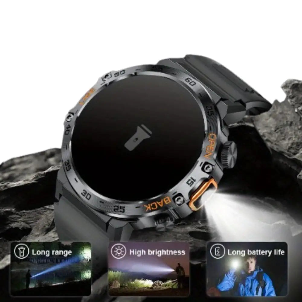 LIGE Outdoor Smartwatch – HD Screen LED Flashlight 290mAh Battery (6 types available) - TWS