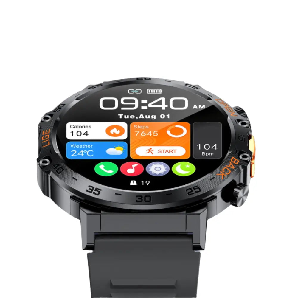 LIGE Outdoor Smartwatch – HD Screen LED Flashlight 290mAh Battery (6 types available) - TWS