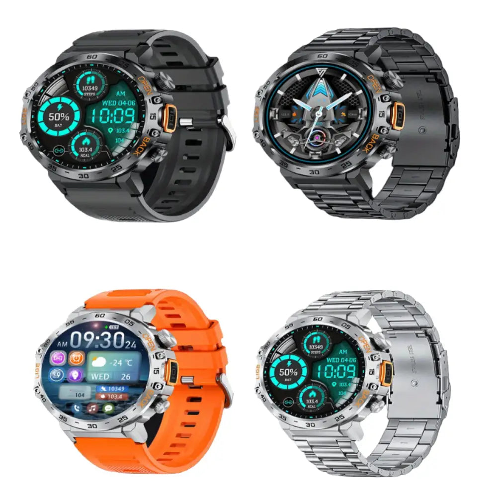 LIGE Outdoor Smartwatch – HD Screen LED Flashlight 290mAh Battery (6 types available) - TWS
