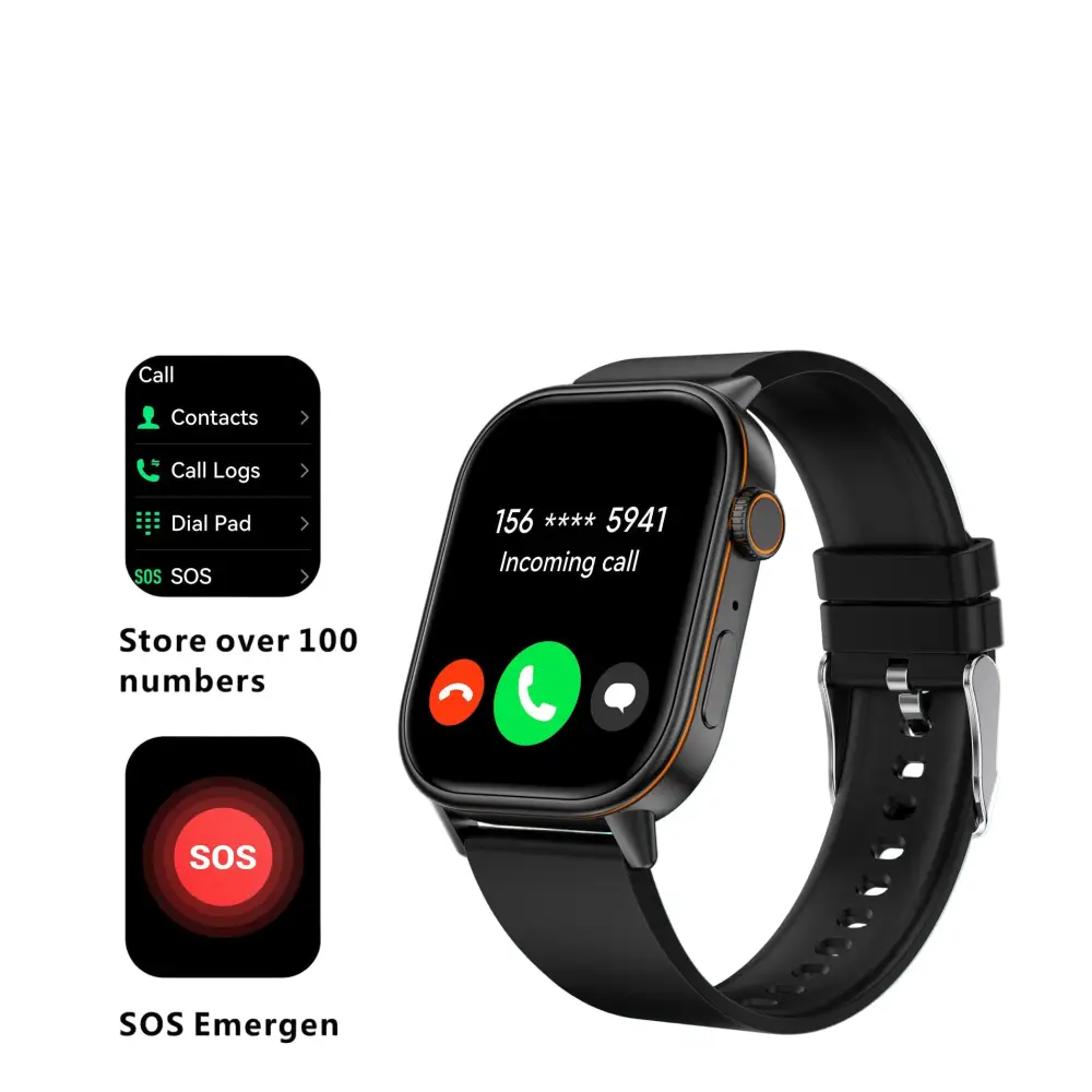 LIGE Outdoor Smartwatch – Large Screen with Compass & Music (10 different styles available) - TWS