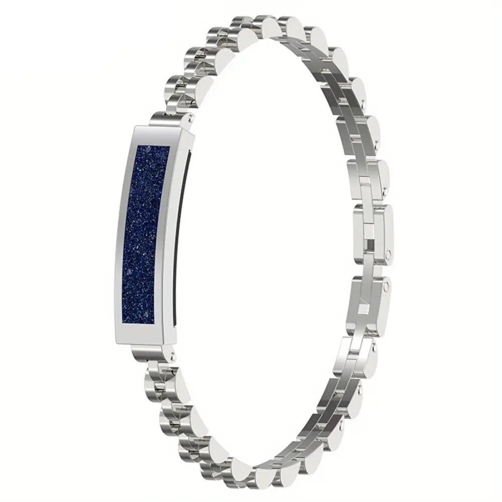 LIGE Smart Bracelet – Multifunctional Watch with Step Counter Alarm & Remote Camera Control - Silvery Blue - TWS