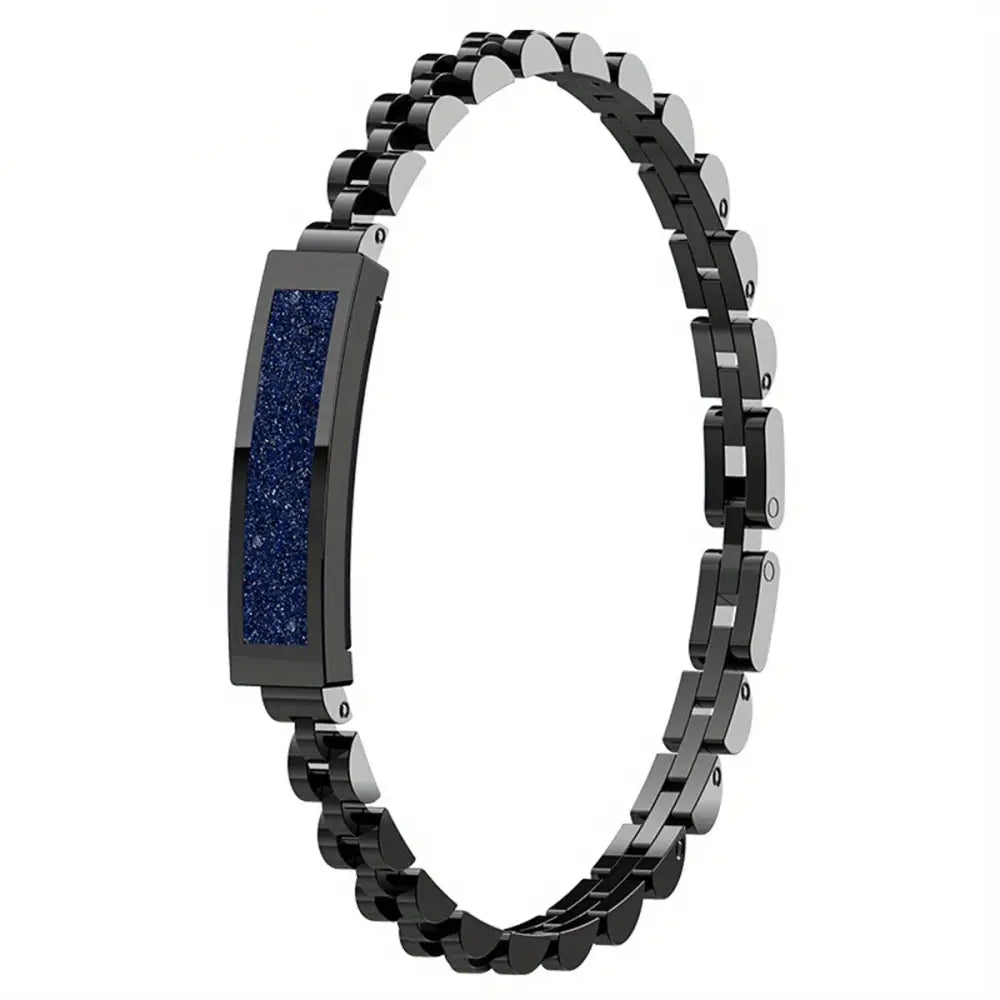 LIGE Smart Bracelet – Multifunctional Watch with Step Counter Alarm & Remote Camera Control - Blue-Black - TWS