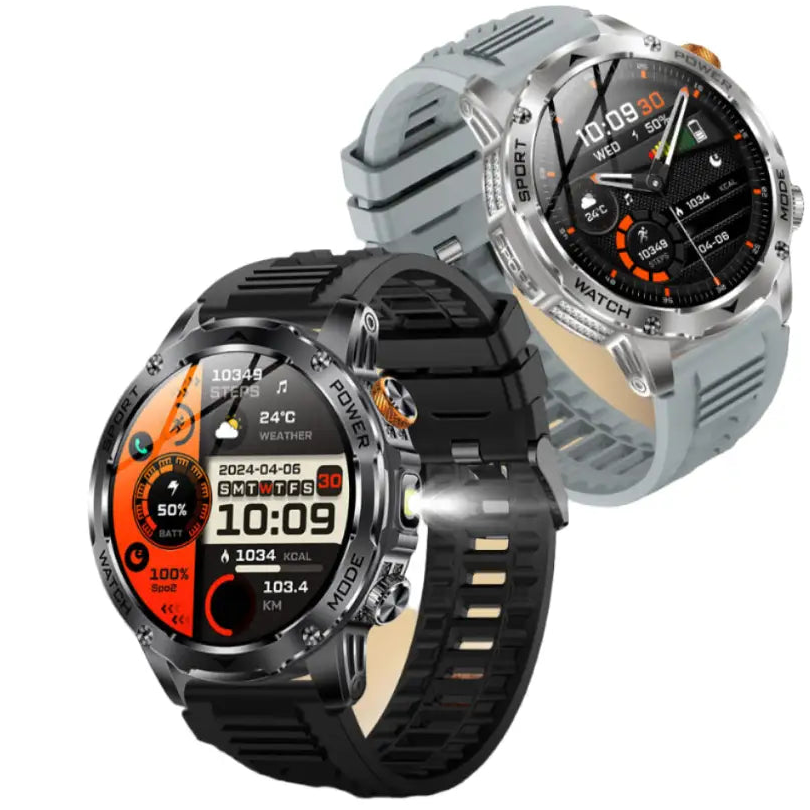 LIGE Smart Sports Watch – 1.7’’ HD Screen 15-Day Battery Wireless Calls (6 designs available) - TWS