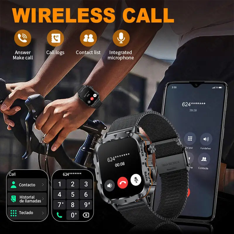 LIGE Smart Sports Watch – HD Touch Screen with Call Function (8 models available) - TWS