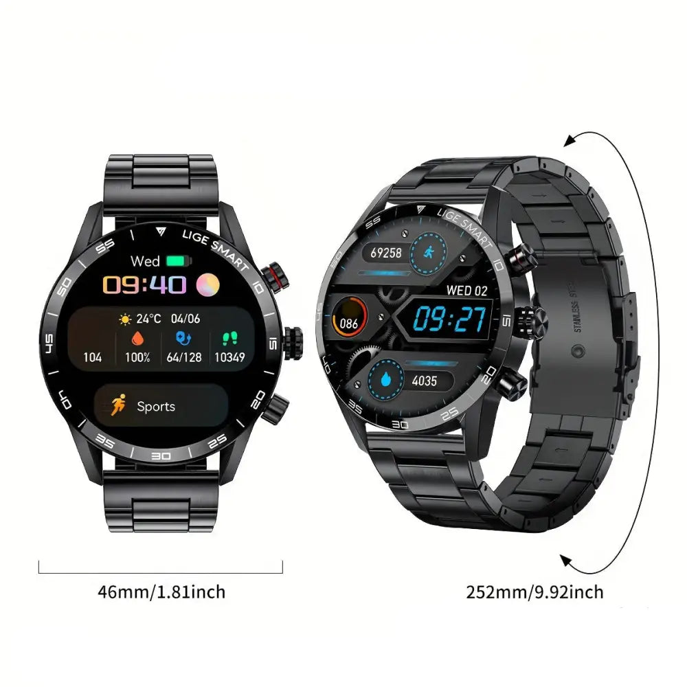 LIGE Smart Watch – 1.32’’ Full Touch Screen with Call Reminder Fitness & Life Tracking (available in Black & Silver)
