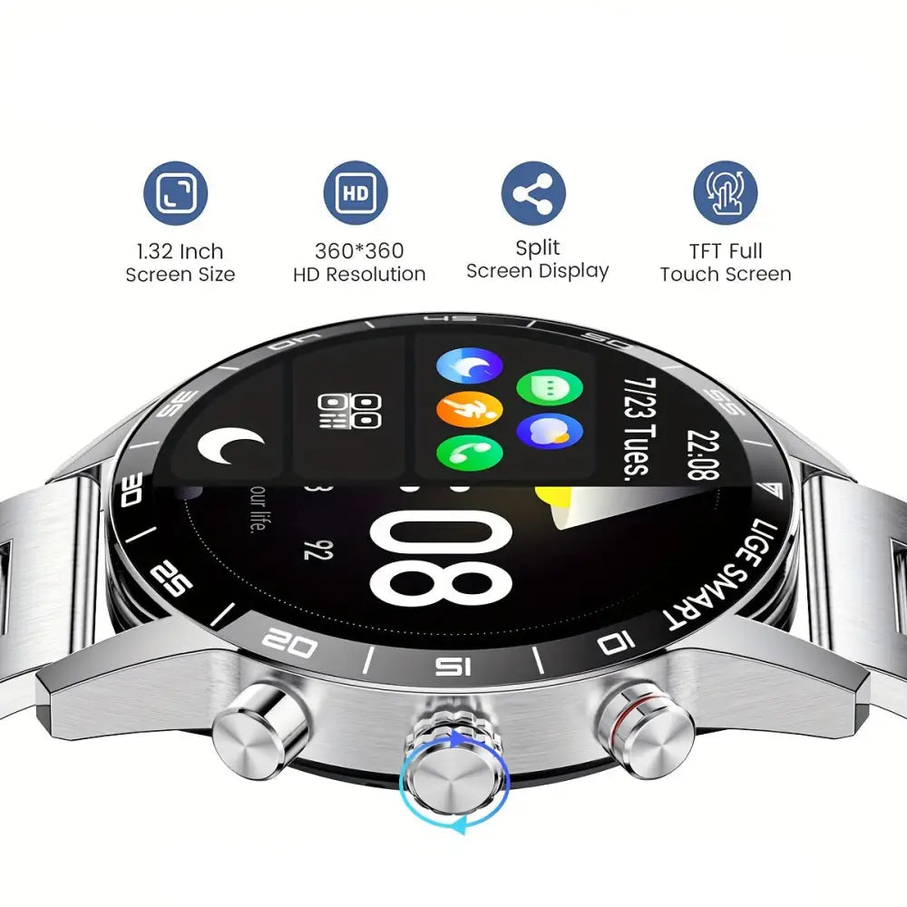 LIGE Smart Watch – 1.32’’ Full Touch Screen with Call Reminder Fitness & Life Tracking (available in Black & Silver)
