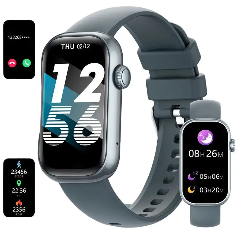 LIGE Smart Watch – HD TFT Display with Wireless Calls 100+ Sports Modes (available in 3 colours) - Blue - TWS