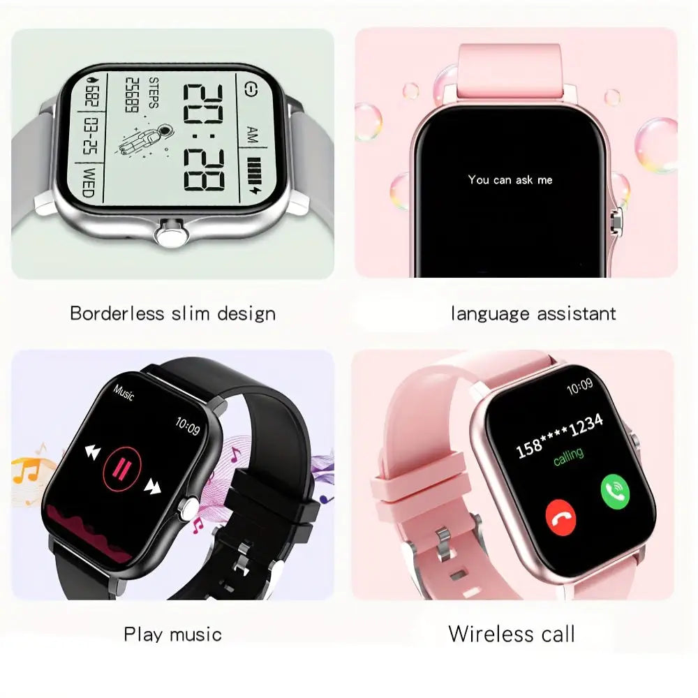 LIGE Smart Watch – Make/Answer Calls Custom Wallpaper Music Control (4 colours available) - TWS