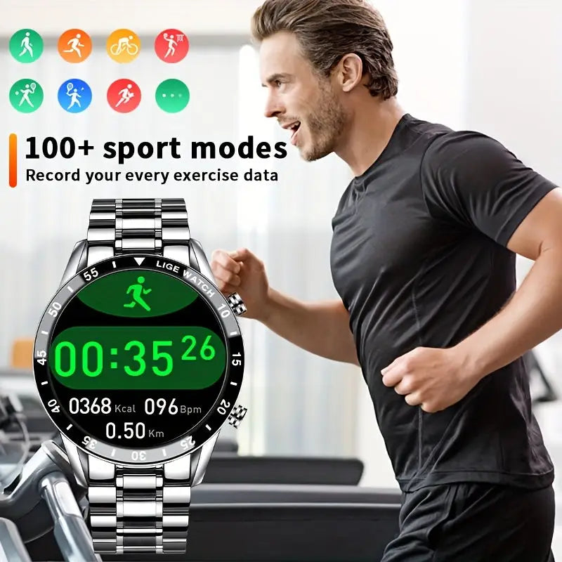 LIGE Smartwatch – Full Touchscreen with Call Management (4 types available) - TWS