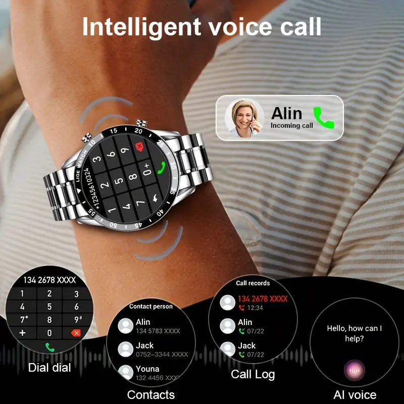 LIGE Smartwatch – Full Touchscreen with Call Management (4 types available) - TWS
