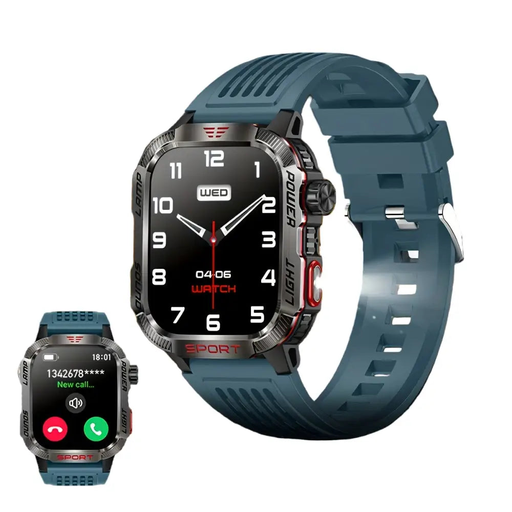 LIGE Smartwatch – HD Touch Display Wireless Calls Notifications Pedometer & Long Battery Life - Green - TWS