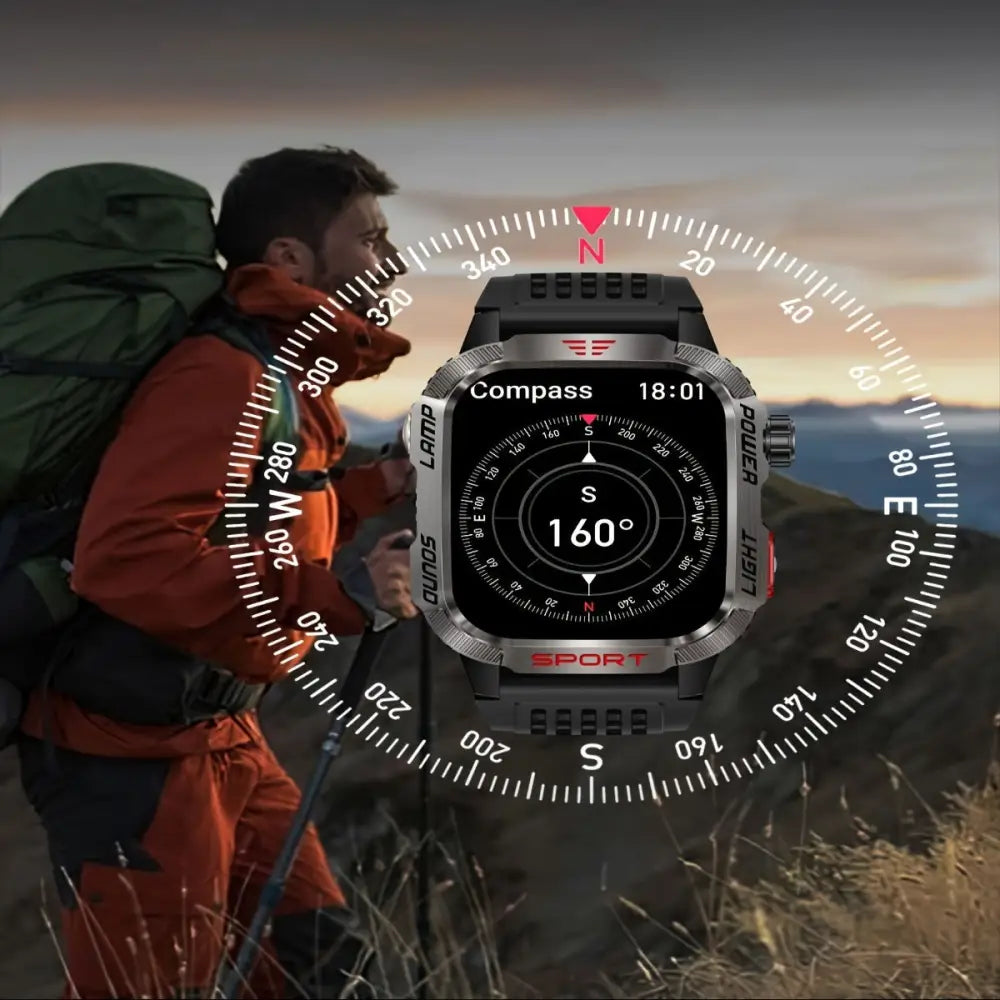 LIGE Smartwatch – HD Touch Display Wireless Calls Notifications Pedometer & Long Battery Life - Green - TWS