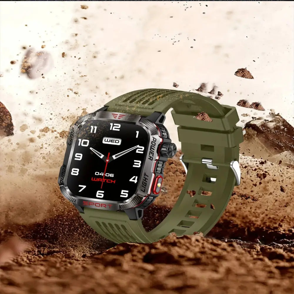 LIGE Smartwatch – HD Touch Display Wireless Calls Notifications Pedometer & Long Battery Life - Green - TWS