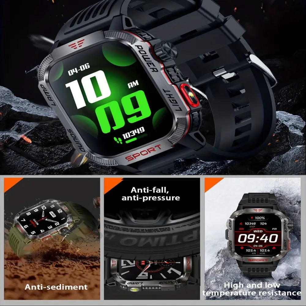 LIGE Smartwatch – HD Touch Display Wireless Calls Notifications Pedometer & Long Battery Life - Green - TWS