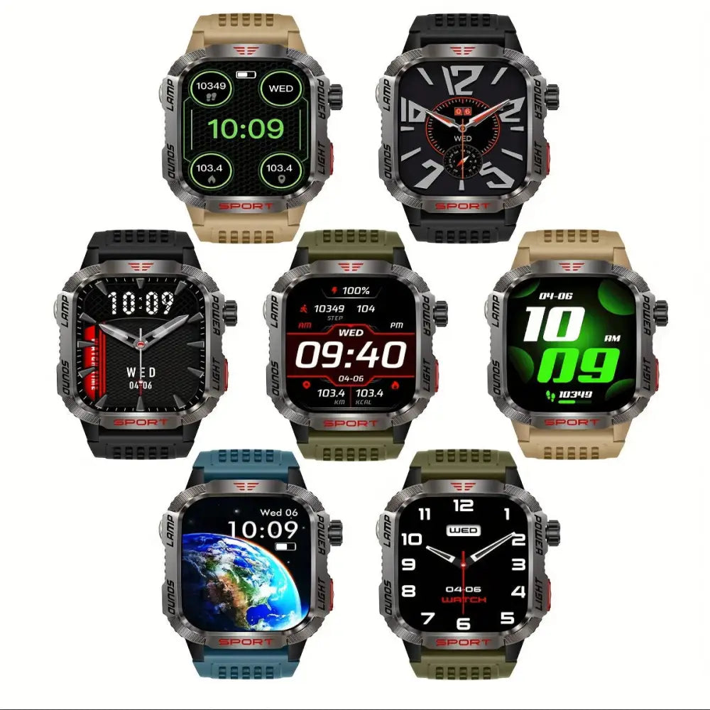 LIGE Smartwatch – HD Touch Display Wireless Calls Notifications Pedometer & Long Battery Life - Green - TWS