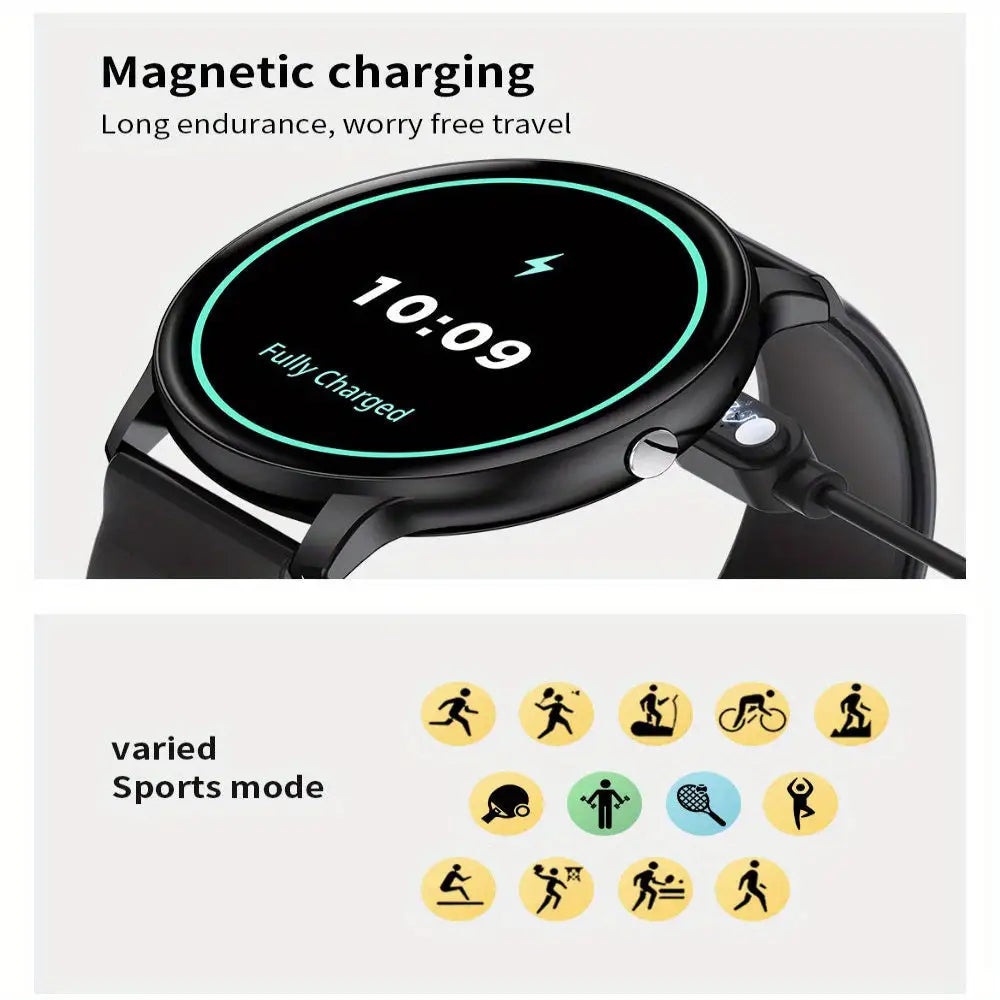 LIGE Smartwatch – Multi-Colour Silicone Strap (11 colours available) - TWS