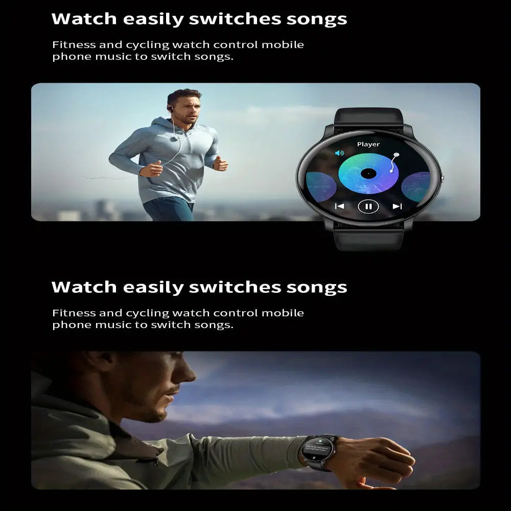 LIGE Smartwatch – Multi-Colour Silicone Strap (11 colours available) - TWS
