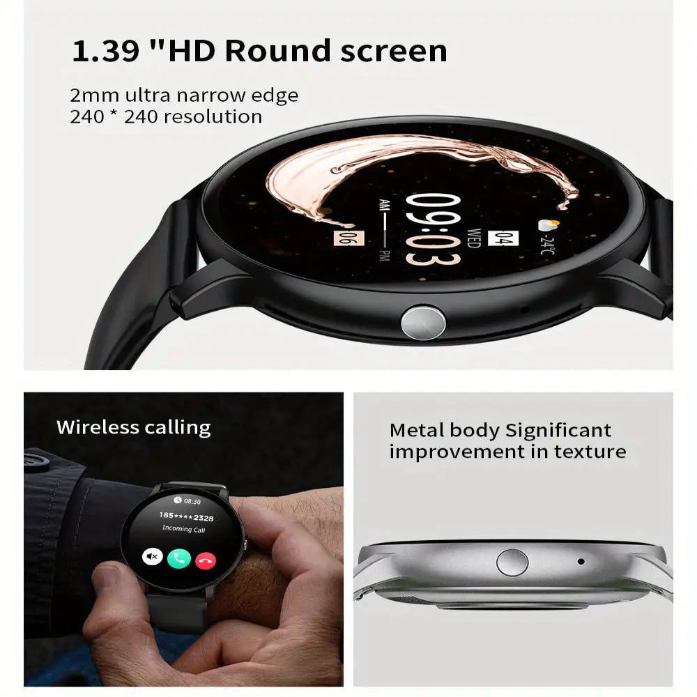 LIGE Smartwatch – Multi-Colour Silicone Strap (11 colours available) - TWS