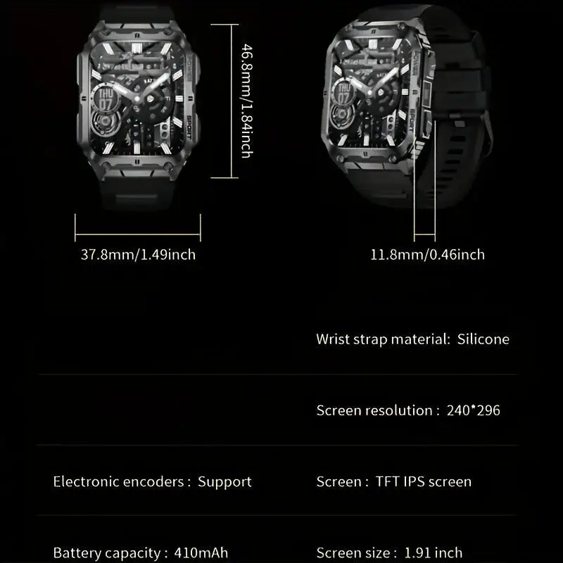 LIGE Smartwatch – Wireless Calling 100+ Sports Modes AI Voice (4 types available) - TWS
