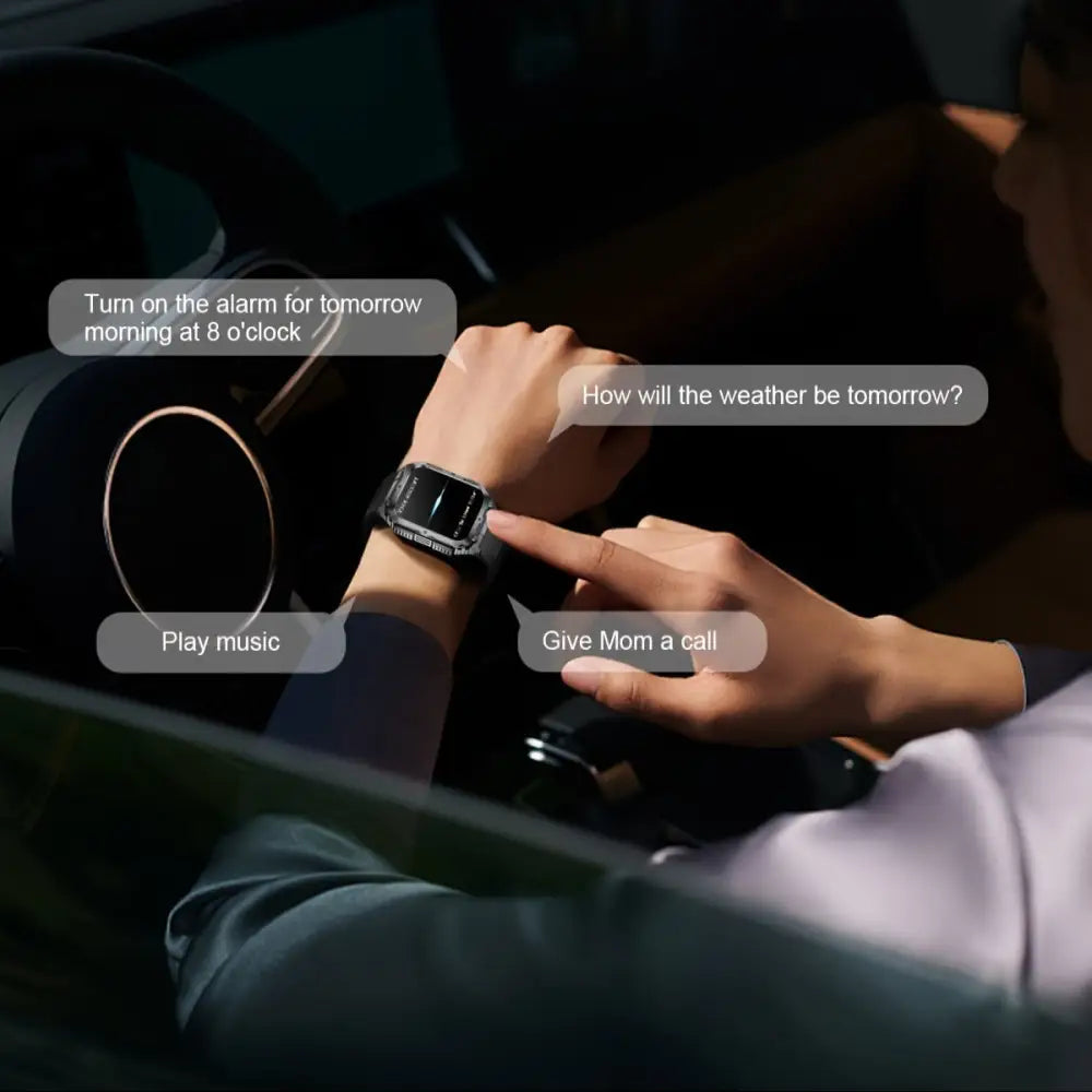 LIGE Smartwatch – Wireless Calling 100+ Sports Modes AI Voice (4 types available) - TWS