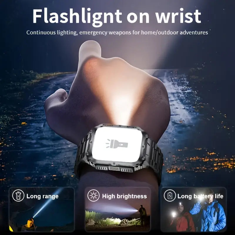 LIGE Smartwatch – Wireless Calling 100+ Sports Modes AI Voice (4 types available) - TWS