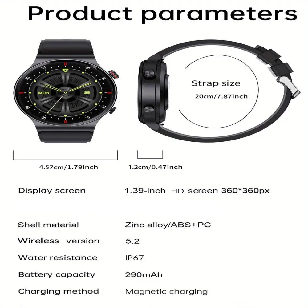 LIGE Sports Watch with Step Counter Alarm Wireless Calls Weather Forecast (8 types available) - TWS
