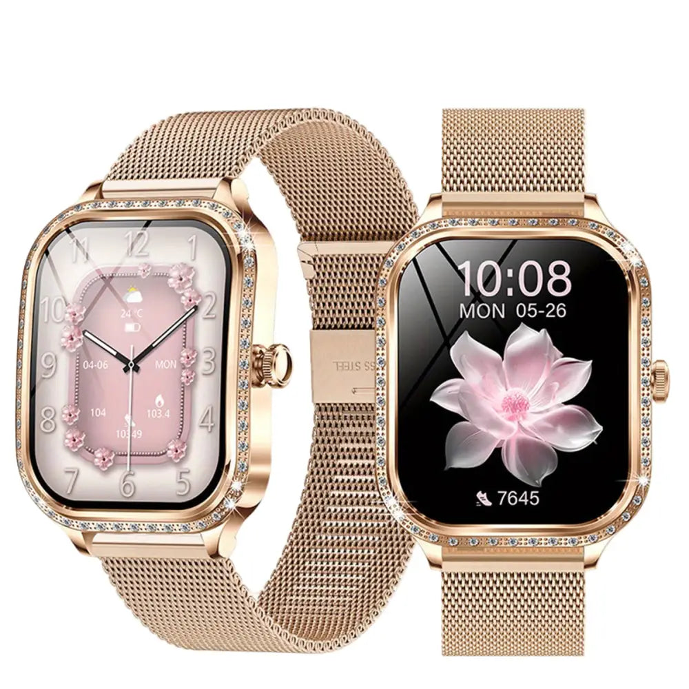 LIGE Women’s Smartwatch – TFT HD Curved Screen Wireless Calls Voice Assistant (6 types available) - TWS