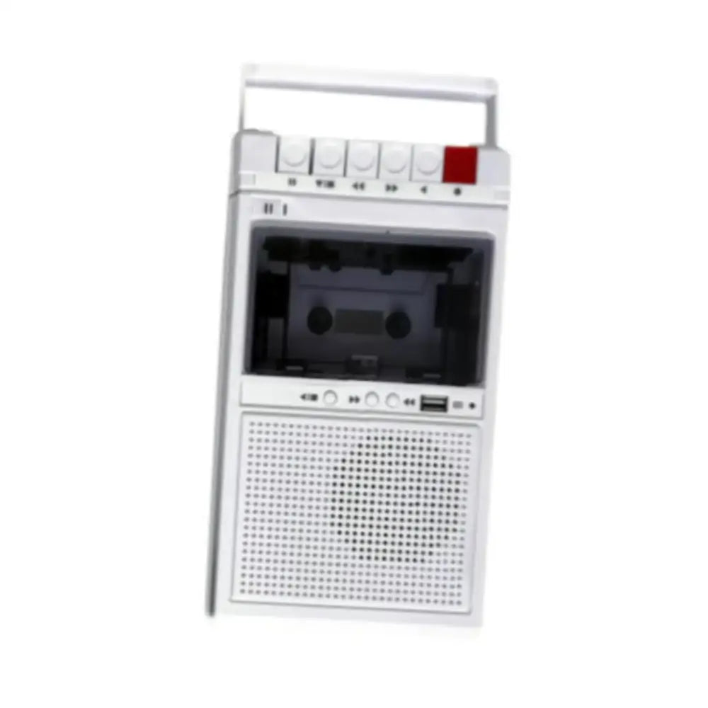 Lightweight Cassette Player with Stereo Speakers (available in Black & White) - SS