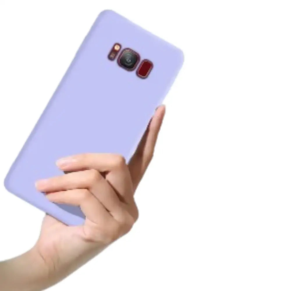 Liquid Silicone Soft Case for Samsung Galaxy (Light Purple)
