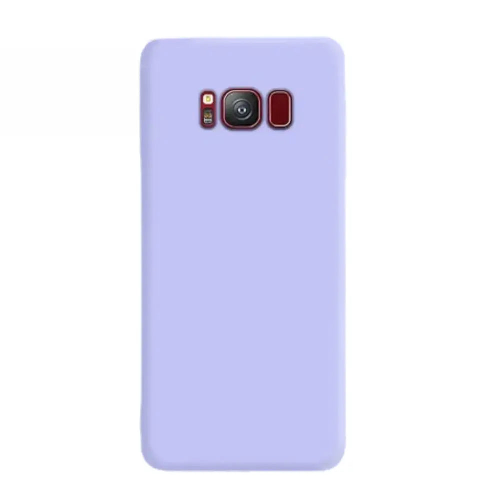Liquid Silicone Soft Case for Samsung Galaxy (Light Purple)