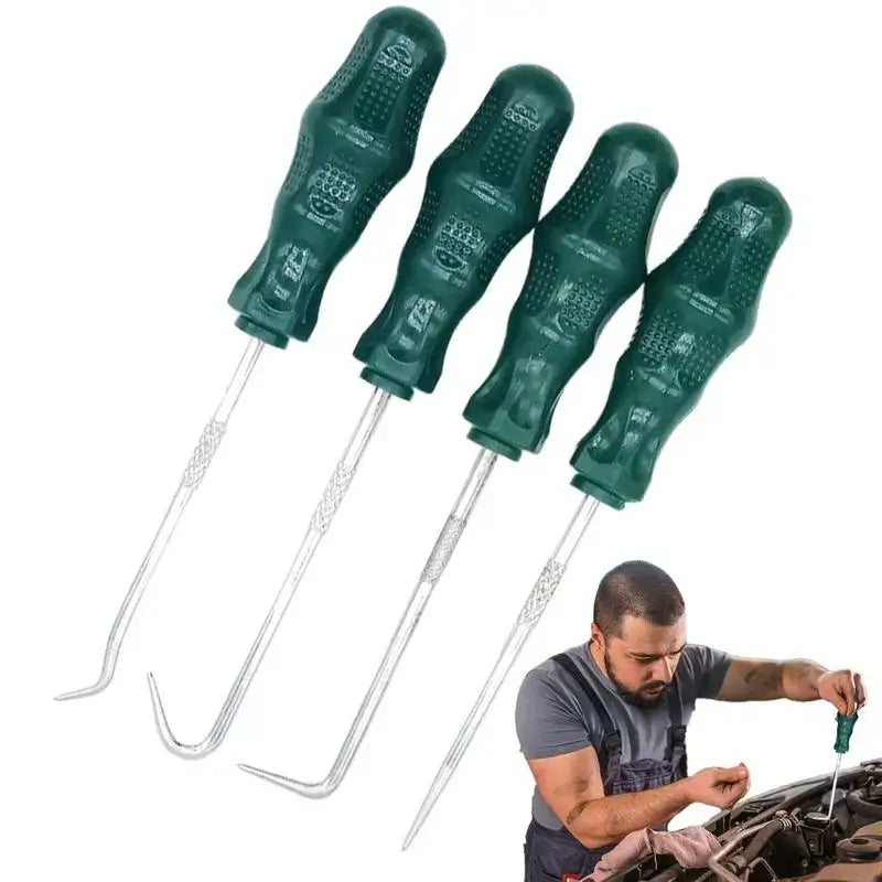 Locksmith Pick Set 4PCS Hook And Pick Set For Automotive Precision Automotive Hook Set Offset Straight 90Pick And Hook