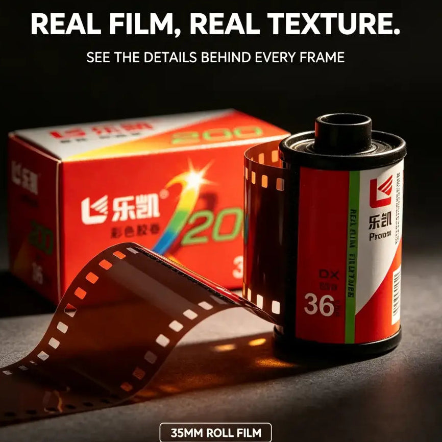 LUCKY 35mm Color Upgrade LUCKY C200 ISO200/24° Color Film 1-5 Rolls For Kodak 135 Film Camera (Exp Date: 2027) 36 Exp