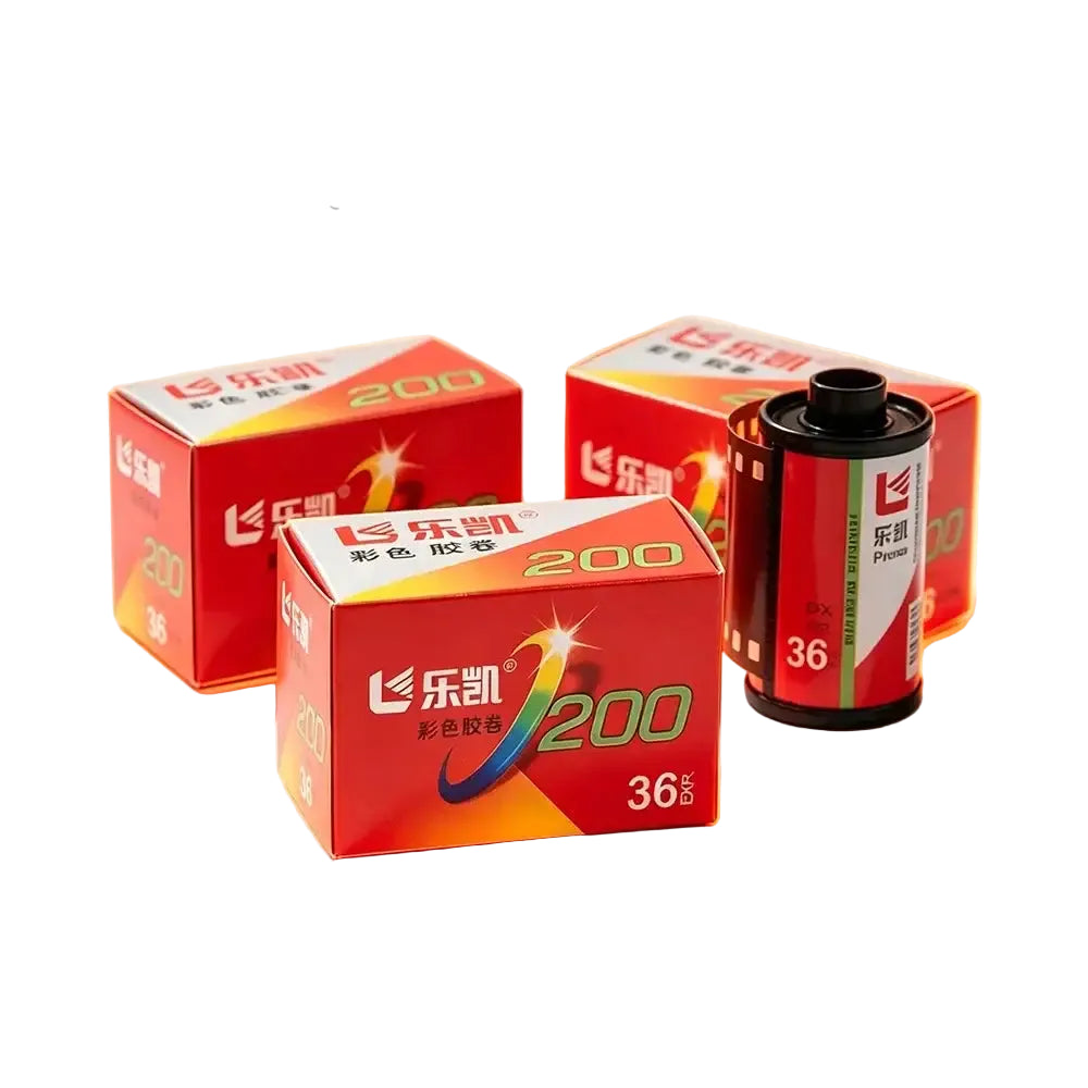 LUCKY 35mm Color Upgrade LUCKY C200 ISO200/24° Color Film 1-5 Rolls For Kodak 135 Film Camera (Exp Date: 2027) 36 Exp
