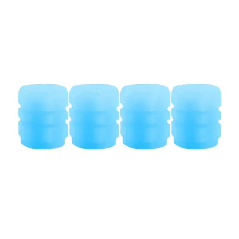 Luminous Fluorescent Tire Valve Caps - Blue 4pcs - HBC