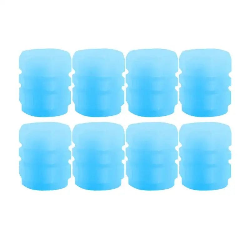 Luminous Fluorescent Tire Valve Caps - Blue 8pcs - HBC
