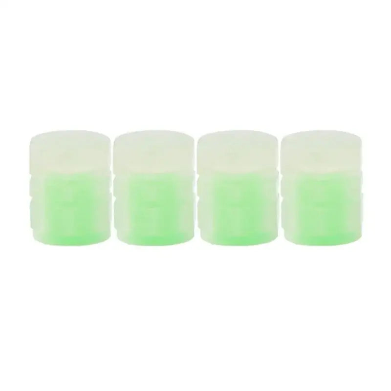 Luminous Fluorescent Tire Valve Caps - Green 4pcs - HBC