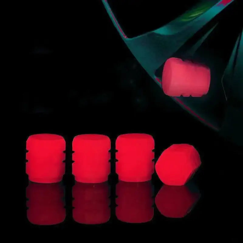 Luminous Fluorescent Tire Valve Caps - HBC