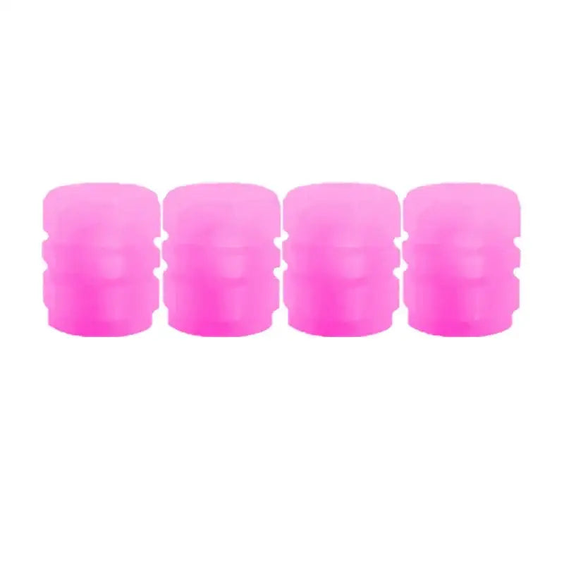 Luminous Fluorescent Tire Valve Caps - Pink 4pcs - HBC