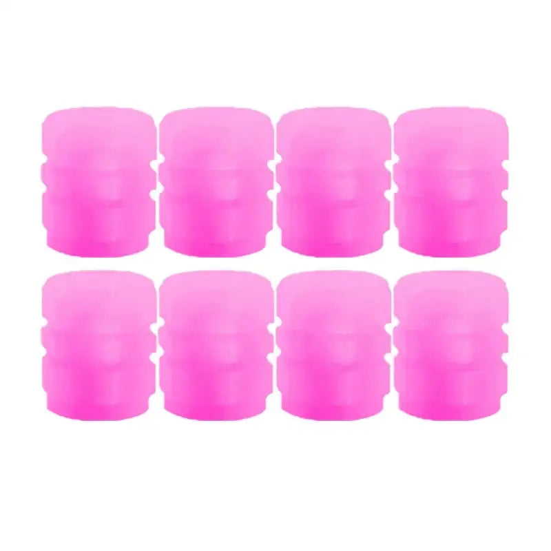 Luminous Fluorescent Tire Valve Caps - Pink 8pcs - HBC