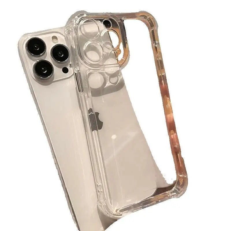 Luxury Shockproof Transparent Case for iPhone (Models: 15 14 13 12 11 Pro Max X Xs XR Max 7 8)