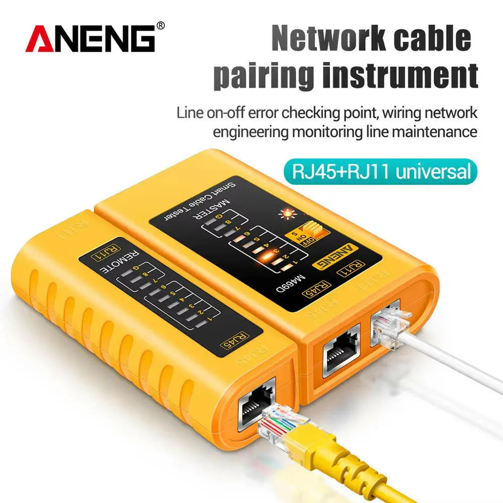 M469D Professional Network Cable Tester for RJ45 RJ11 RJ12 CAT5 and UTP - Essential Tool for Cable Diagnostics