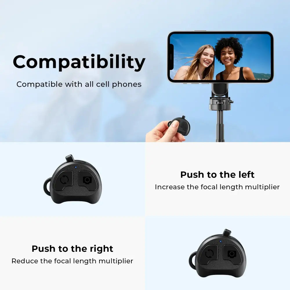 Magnetic 360° Selfie Stick with Bluetooth & Foldable Stand - 9eight5