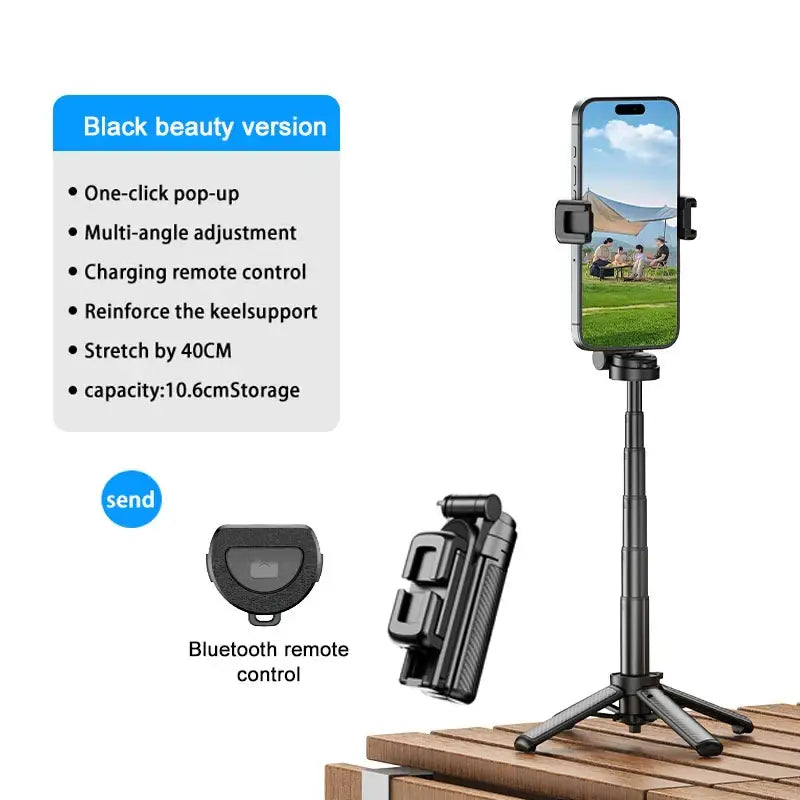 Magnetic 360° Selfie Stick with Bluetooth & Foldable Stand - Standard - 9eight5