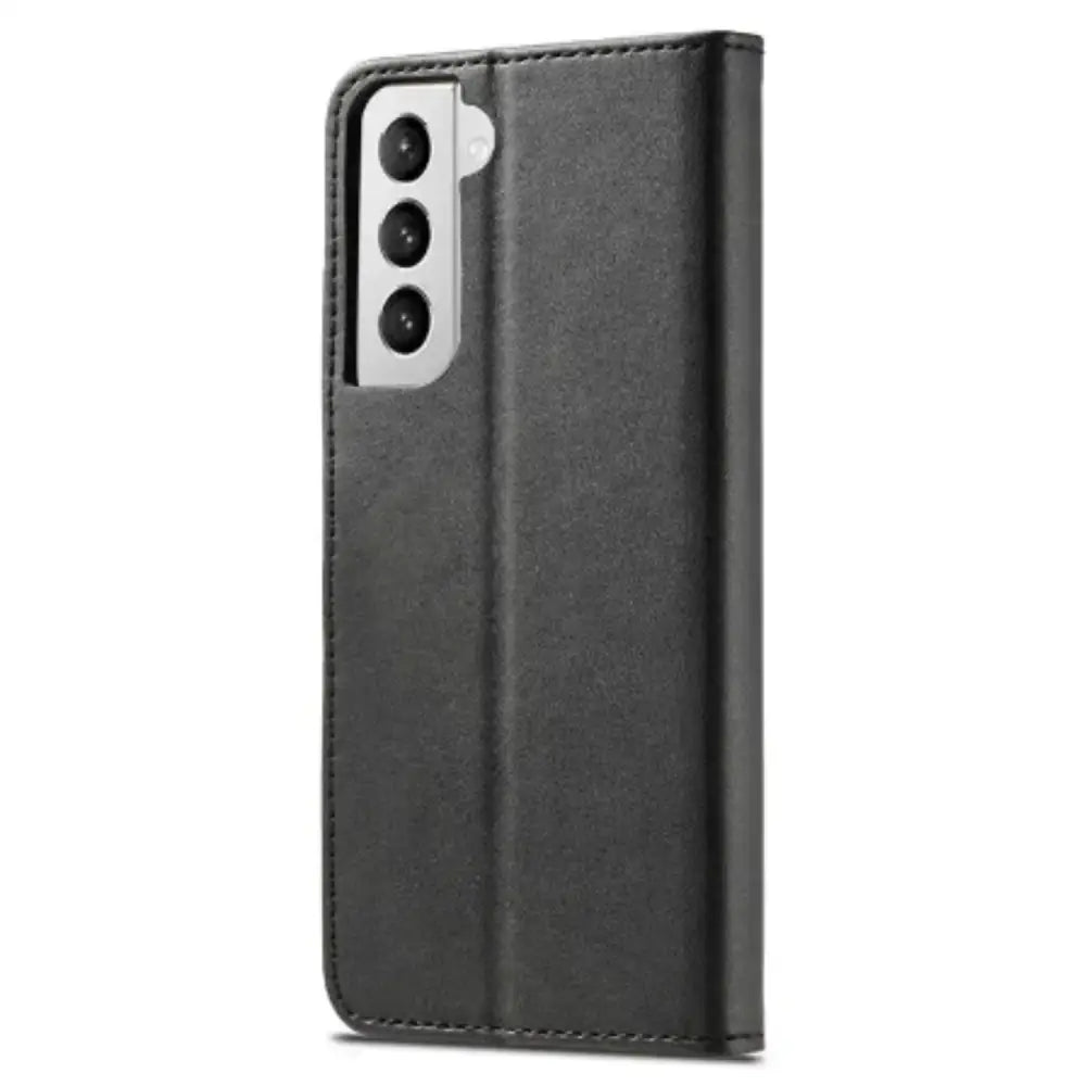 Magnetic Leather Flip Cover for Samsung Galaxy (Black)