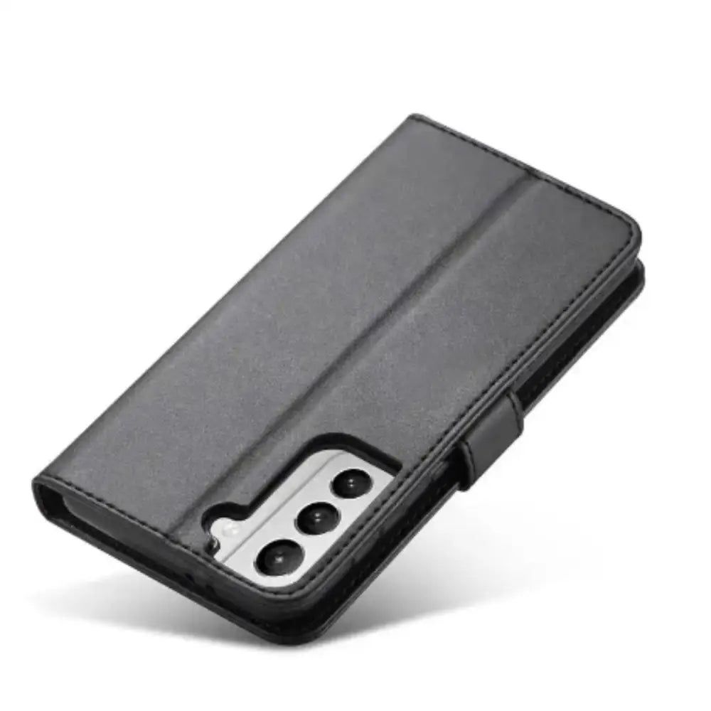 Magnetic Leather Flip Cover for Samsung Galaxy (Gray)